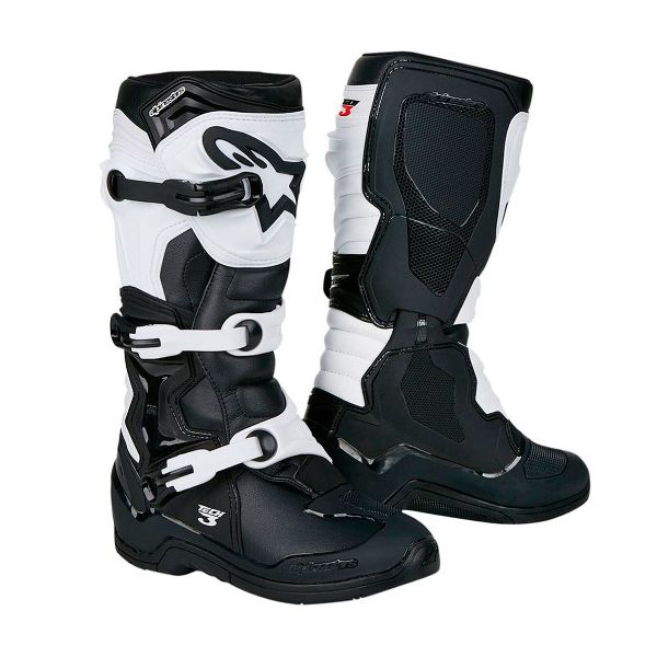Bota Alpinestars Tech 3 Motocross Trilha Enduro Preto Branco