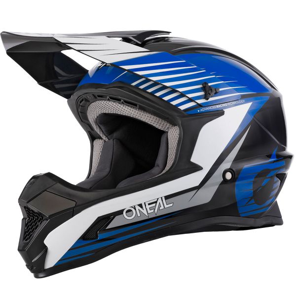 Capacete Oneal 1 Series Trilha Motocross Off Road Azul Cinza