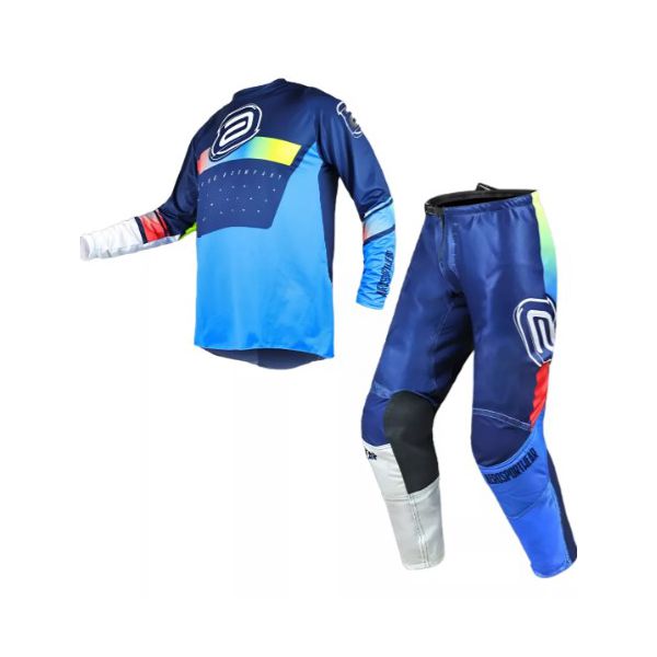 Kit Conjunto Asw Vented Gradient 25 Trilha Motocross Azul