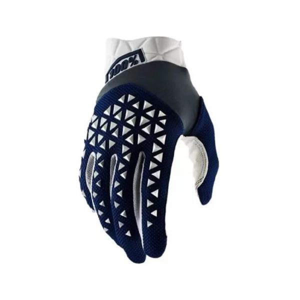 Luva 100% Airmatic Off Road Motocross Trilha Enduro Ciclismo Azul Branco