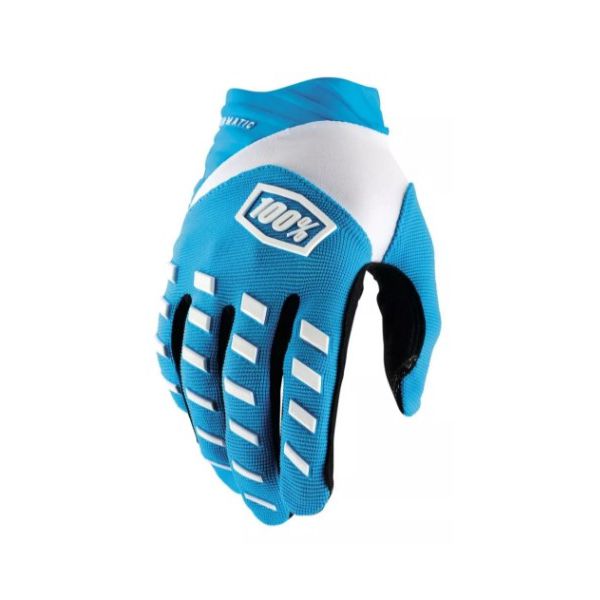 Luva 100% Airmatic Off Road Motocross Trilha Enduro Ciclismo Azul Celeste