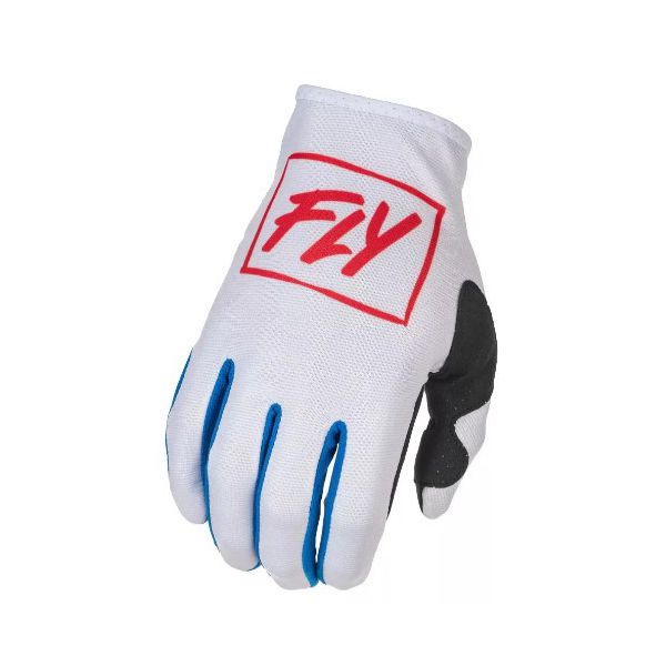 Luva Fly Lite Glove Importada Trilha Motocross Off Road Mtb Branco