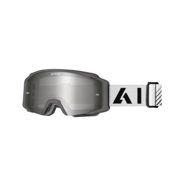 Óculos Airoh Blast Xr1 Trilha Motocross Off Road Downhill Cinza Espelhado