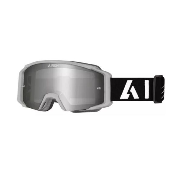 Óculos Airoh Blast Xr1 Trilha Motocross Off Road Downhill Cinza Escuro Espelhado