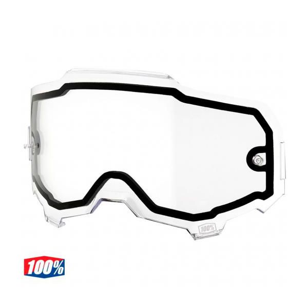 Lente Óculos 100% Dupla Transparente Racecraft 2 Accuri 2 Strata 2