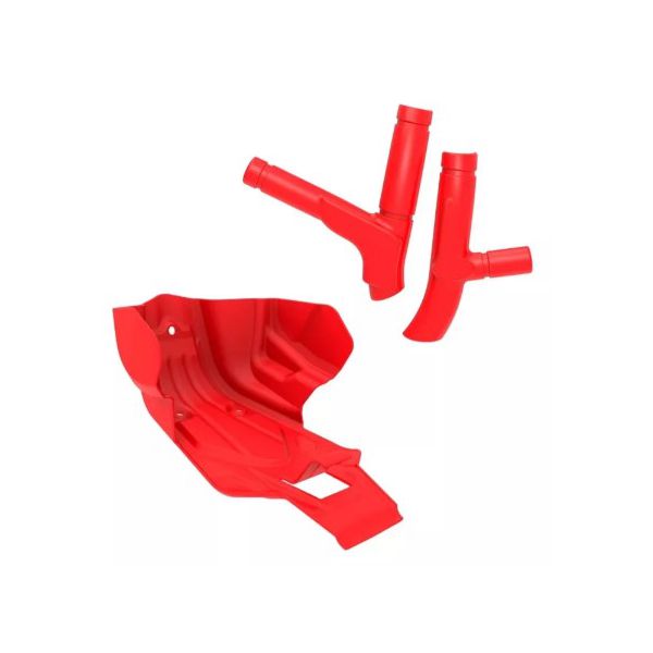 Kit I Protetor De Motor Carter Tampas E Quadro Crf 230 Anker Vermelho