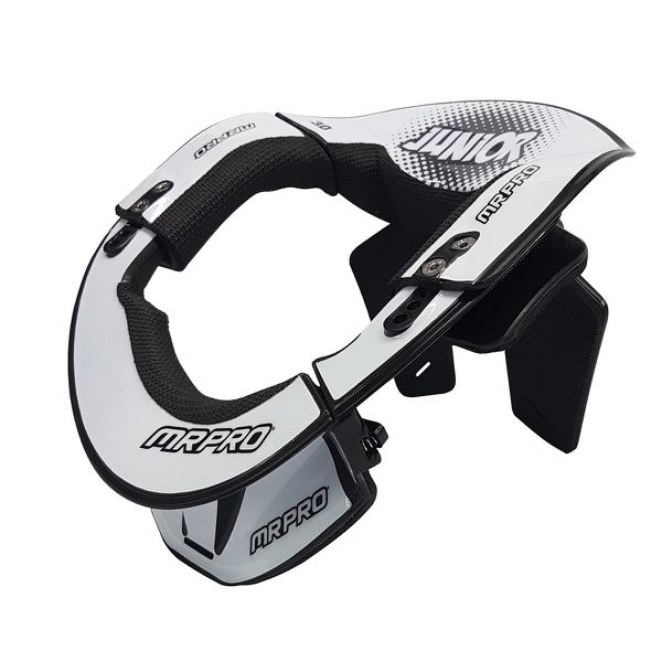 Protetor Cervical Pescoço Neck Brace Mrpro Trilha Motocross Junior Branco