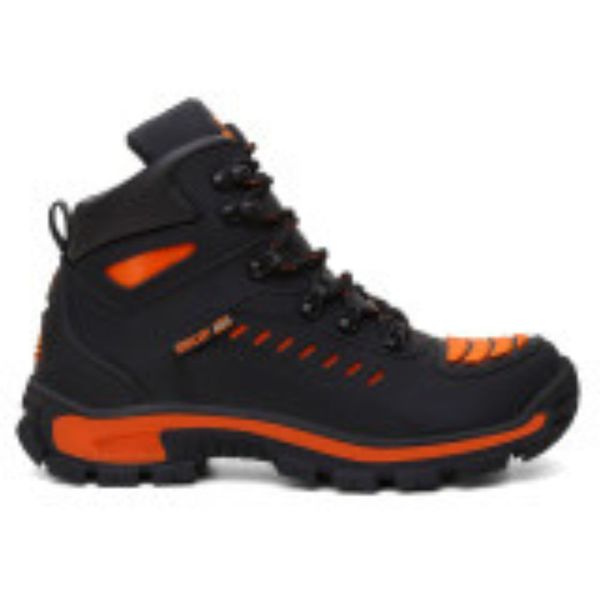 Bota Adventure Motors Preto e Laranja