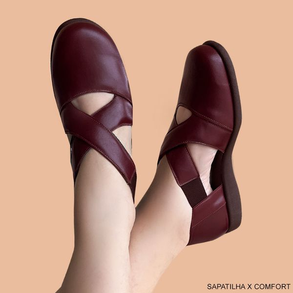SAPATILHA X COMFORT BORDÔ