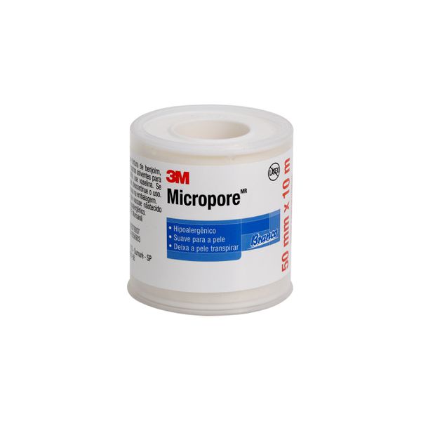 Fita Micropore 1530 3M 5cm x10m Branco