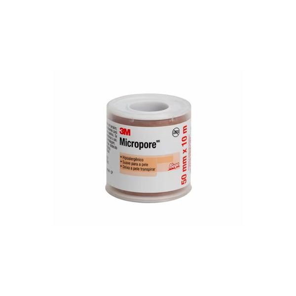 Fita Micropore 1533 3M 5cm x10m Bege