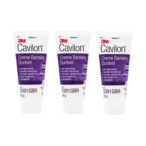 Kit 3 Cavilon Creme Barreira 3391 3M 28g