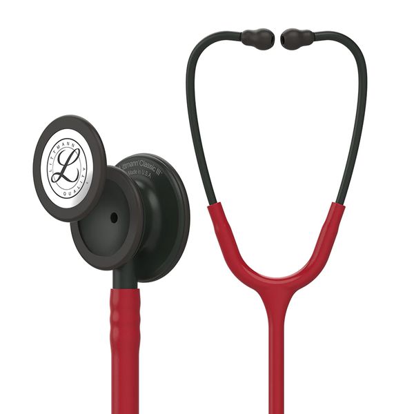 Estetoscópio Littmann Classic III 5868 Vinho Preto Mate 3M