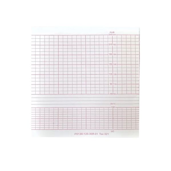 Papel Termossensível para ECG TITS 130mmx120mx200 Folhas Tecnoprint