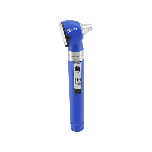 Otoscópio MD Omni 3000 2.5V LED Fibra Óptica Azul com Estojo Macio