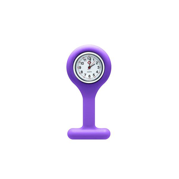 Relógio de Lapela Tipo Broche Supermedy Roxo