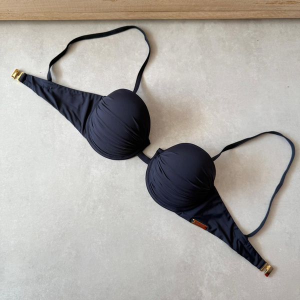 Top Biquini Avulso Capri Balconet Tomara Que Caia Preto Trituê