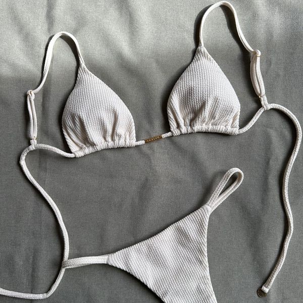 Top Avulso Cortininha Zion Off White textura Trituê 
