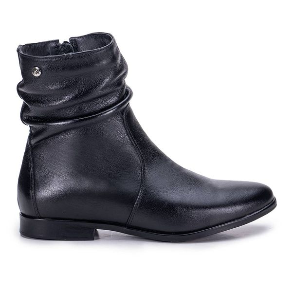 Bota Monopólio July Em Couro Preto