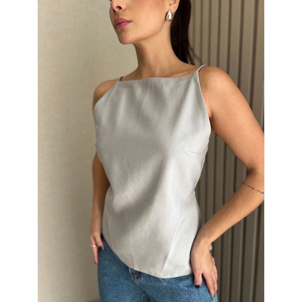 Blusa Milena Cinza