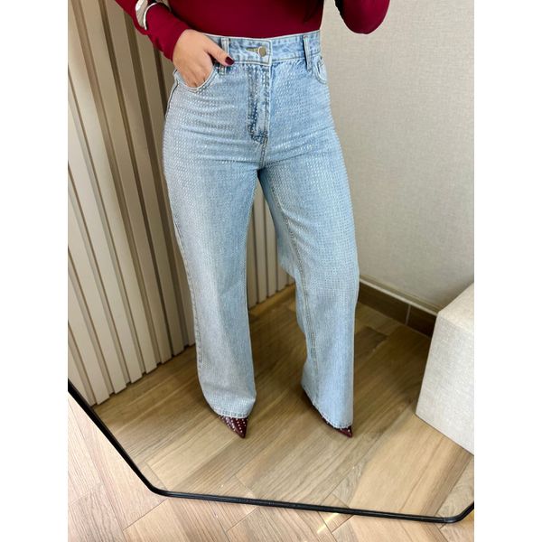 Calça Eva Jeans Strass
