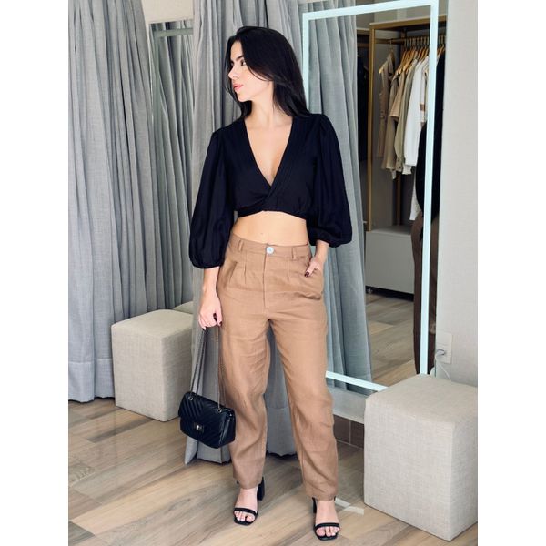 Cropped Amarração Preto