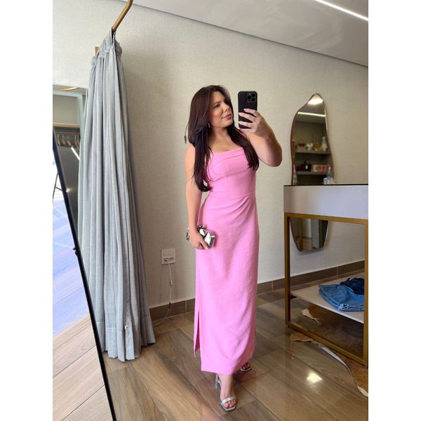Vestido Midi Alcinha Beatriz Rosa