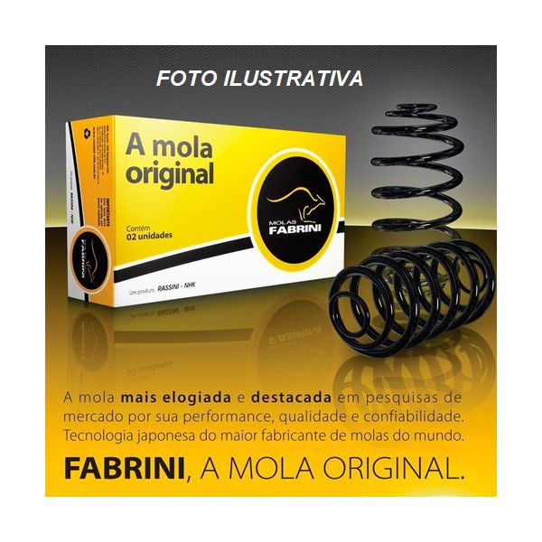 Par de Molas suspensão dianteira Palio e Siena 1.6 16V 1996 a 2000 Com ar cond., Palio Adventure 1.6 8V ou 16V 1998 a 2000 Sem ar cond., Strada Working 1.5 1999 a 2001 Com ar cond., Strada Traking 1.6 8V ou 16V Sem ar cond. - IFT0364