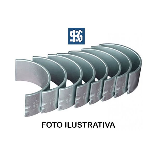 Bronzina de biela 0,25 D10, D20, D40, Silverado c/ motores 4236, Q20B, S4 E S4T - 77634610 - similar a Metal Leve BB375 0,25