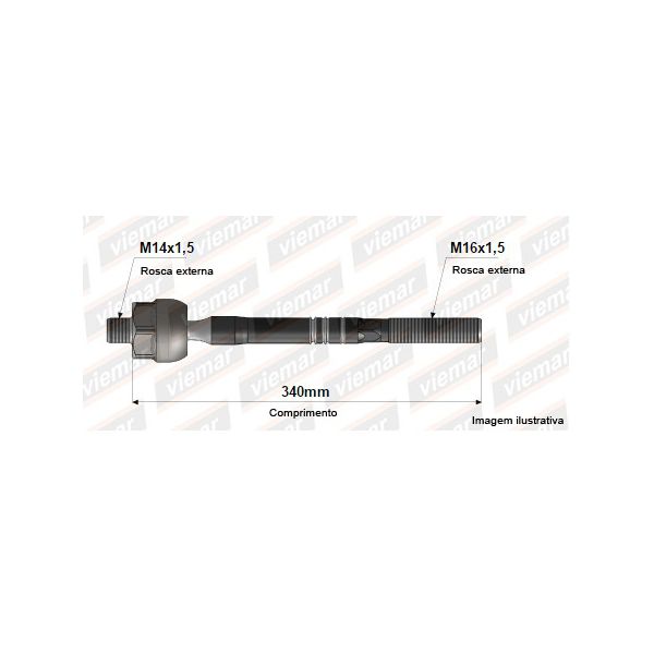 Articulador axial caixa direção Mondeo 1993/2000 - 680052