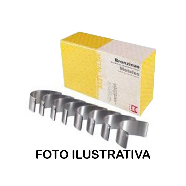 Bronzina de biela Std Fusca, TL, Kombi, SP2, Brasilia, Kombi, Variant, Gol 1300, 1500, 1600 refrigerado a ar - SBB121J 000