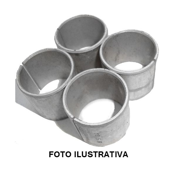 Bucha de biela +20 Brasilia, Fusca,Kombi, TL, SP2, Karmann Ghia, Gol todos c/ Motor 1300/1500/1600 refrigerado a ar. Jogo 04 peças - BG039 020