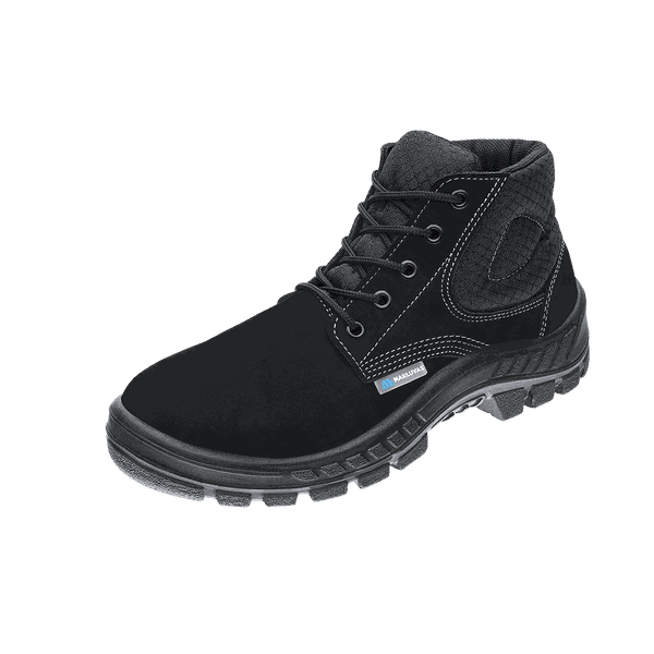 BOTINA COURO 50B26 NOBUCK PRETO - MARLUVAS