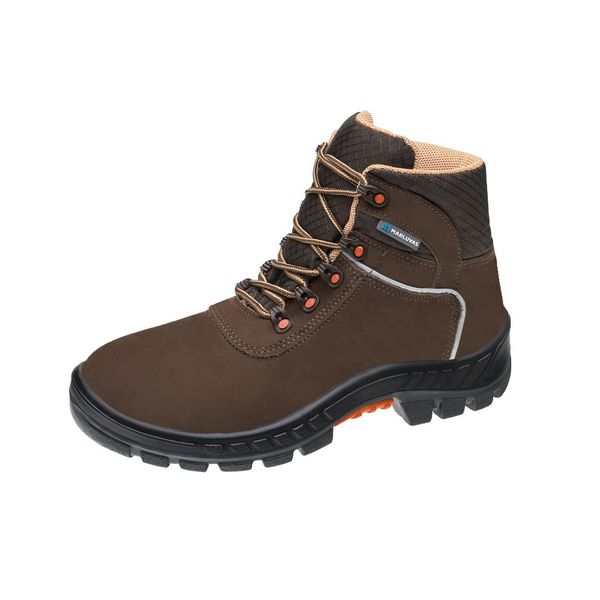Bota de Segurança Couro Nobuck Marrom Premier 75BPR29 – Marluvas | CA 41370 | Antiderrapante e Resistente
