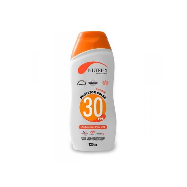 PROTETOR SOLAR 30 FPS 120ML 1/3 UVA NUTRIEX