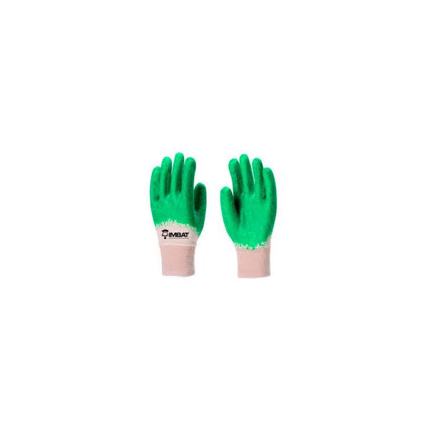 LUVA TRICOTADA COM BANHO LATEX VERDE 9 IMBAT CA 41737