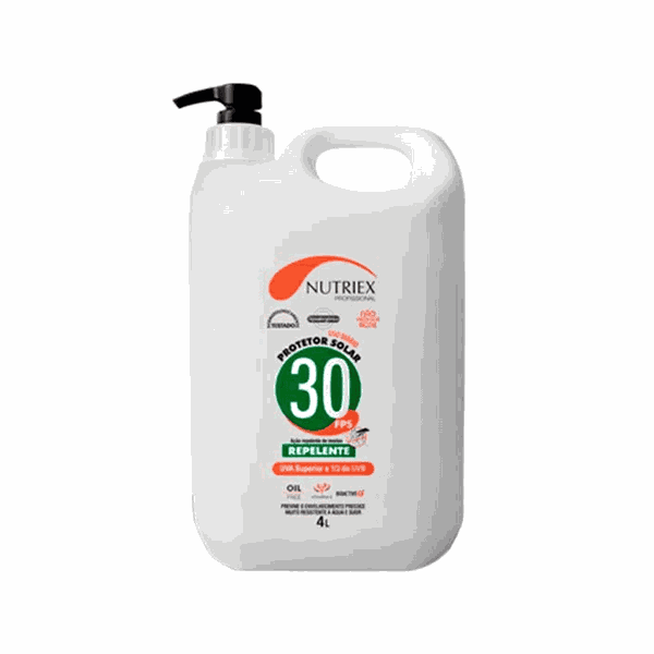 PROTETOR SOLAR RELEPENTE FPS 30 CORPORAL NUTRIEX PROFISSIONAL 4L