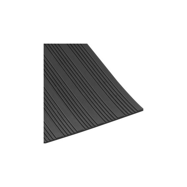 PISO DE BORRACHA LISTRADO 2,5MM 1,00 x 1,00m
