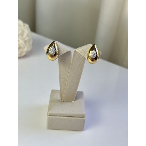 Brinco Gota Mix 2 em 1 Banhado a Ouro e Ródio