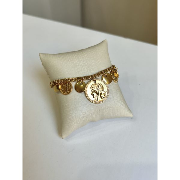 Pulseira Medalhas Gypsy Ouro 