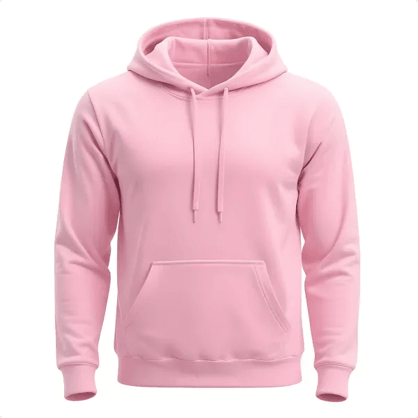 Moletom Canguru Adulto Liso ROSA - Atacado