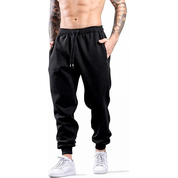 Calça Moletom Adulto Liso PRETO - Atacado