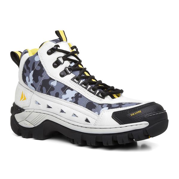 Bota Adventure Angico - Branco Camuflado