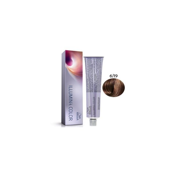 Wella Illumina Color 6-19 Louro Escuro Acinzentado Cendré 60g