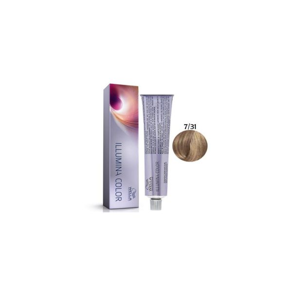Wella Illumina Color 7-31 Louro Médio Dourado Acinzentado 60g