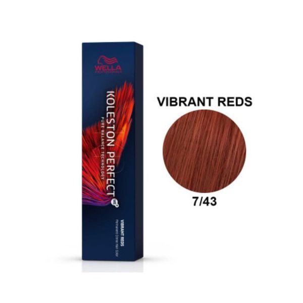 Wella Koleston Perfect Louro Médio Cobre Dourado 7/43 60m