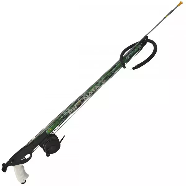 Arbalete Pk Naja G2 Verde Carretilha Vertical Arpão Aço Inox 6,2mm Elástico 16mm - Pk Sub