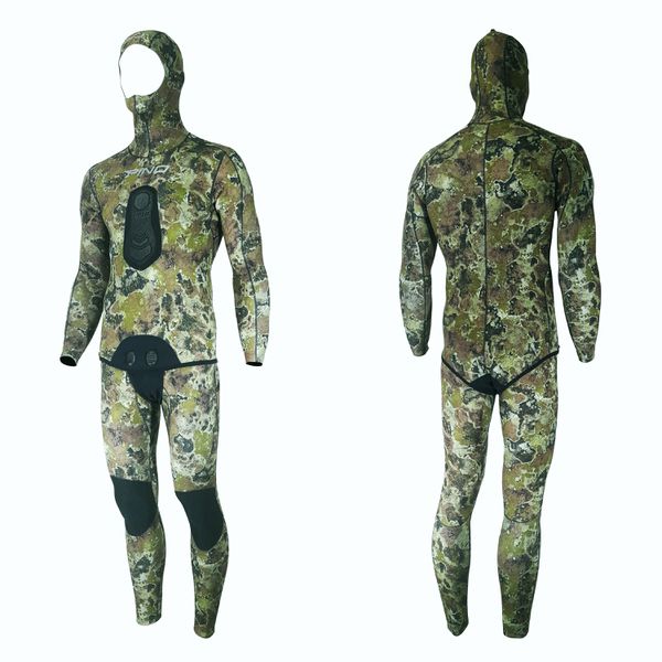 Roupa de Neoprene Viper Fusion Green Open Cell 3mm - Pino