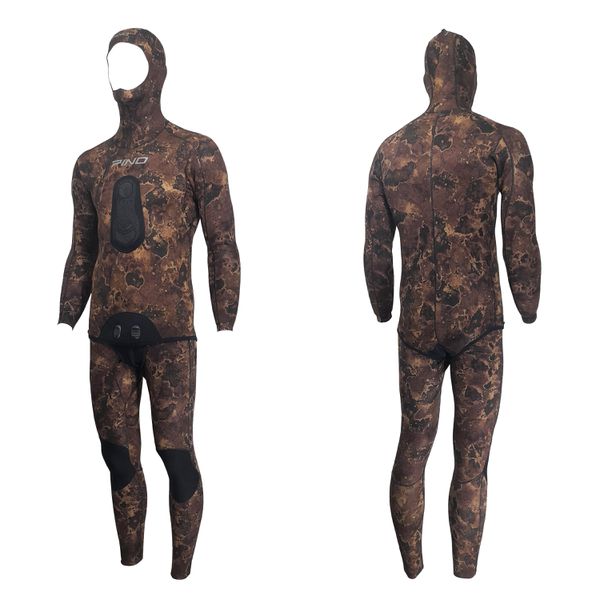 Roupa de Neoprene Viper Fusion Brown Open Cell 3mm - Pino