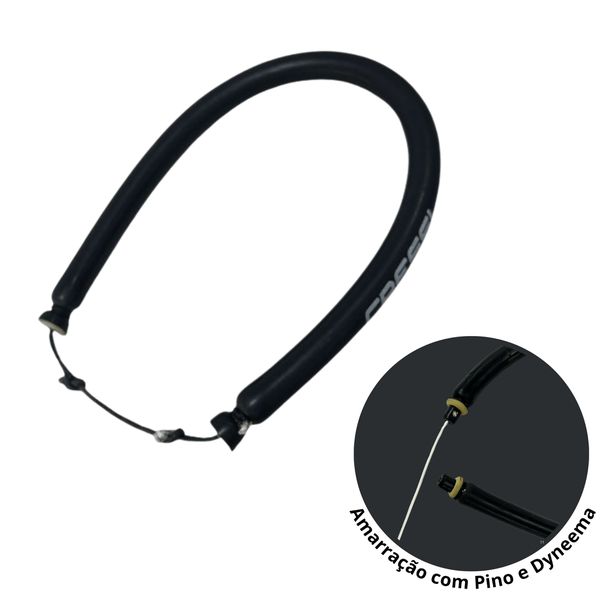 Elástico Circular Com Pino e Dyneema 16mm Preto - Cressi